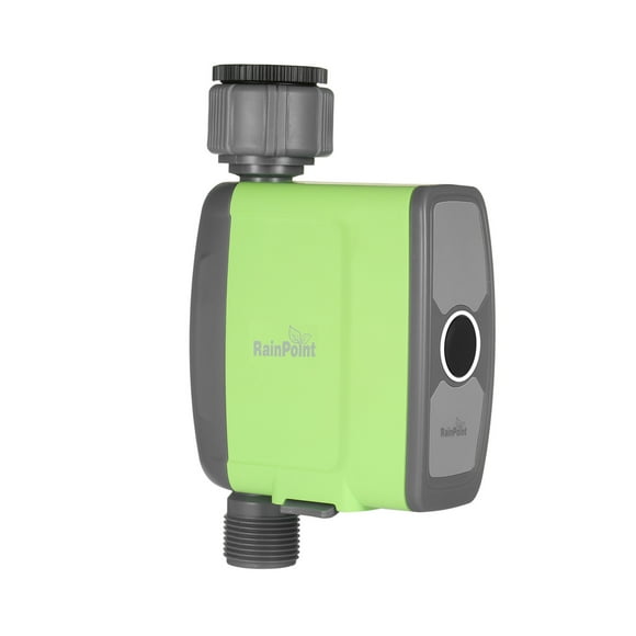 Programmable BT Water Timer Hose Timer Outdoor Battery Operated Water Meter Automatic Watering Sprinkler System Irrigation Controller with 1 Outlet for Garden Plants (Batteries Not Include