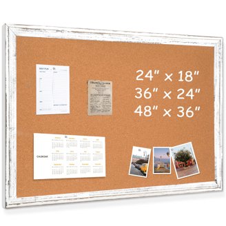 Universal Bacheca In Sughero Con Cornice Effetto Rovere 24x18 Pollici