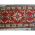 thumbnail image 2 of AHMEDANI Super Kazak Traditional Designed Rectangle Wool Carpet Hand Knotted Runner Rug (10.4 x 2.9)', 2 of 6