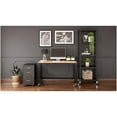 thumbnail image 3 of Space Solutions RTA 72-inch High Mobile 5-Shelf Metal Bookcase Black, 3 of 15