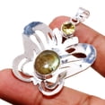 thumbnail image 2 of Blue Fire Labradorite Lemon Topaz Gemstone Unique Pendant Jewelry 2.2" SA 807, 2 of 2