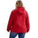 thumbnail image 4 of Abrigo de trinchera con capucha para mujer Agnes Orinda, talla grande, a prueba de viento, con cierre de cremallera y botones, chaqueta de invierno con bolsillos 3X burdeos, 4 of 5