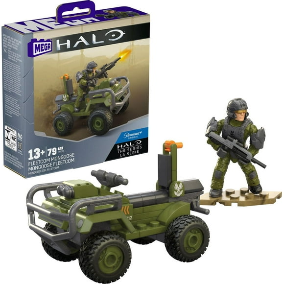 MEGA Halo Coffret de construction Mongoose FLEETCOM, 2 figurines Âges 13+