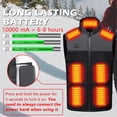 thumbnail image 5 of Chaleco autocalentable de 9 áreas, chaqueta térmica para hombre y mujer, chaqueta térmica con USB, ropa cálida para pescar en invierno, 5 of 5