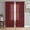 Dark Red, variant on Vintage Dark Gray Semi Sheer Window Curtains 84 Inches Long, Farmhouse Retro Solid Color Linen Texture Rod Pocket Voile Silky Chiffon Curtain Light Filtering Drapes for Living Room, 52"x84", 2 Panels