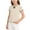 Beige-07, variant on Girls' Ribbed Knit Ruffle Edge Short Sleeve T-Shirt Contrast Trim Crew Neck Bow Detail Slim Fit Casual Tee for Summer