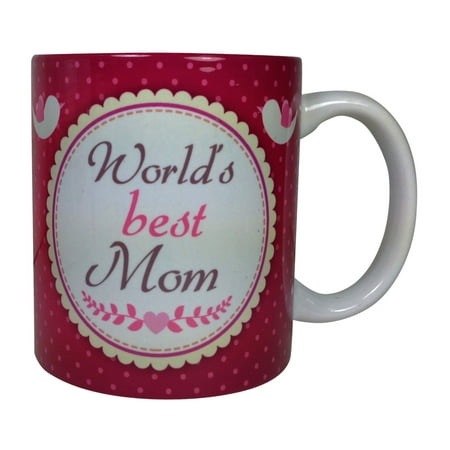 World's Best Mom Parental Humor Quote Decorative Ceramic Gift Coffee 11 Oz.