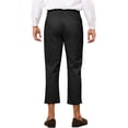 thumbnail image 3 of INSPIRE CHIC Striped Pants for Men's Slim Fit Flat Front Cropped Tapered Pants, 3 of 5
