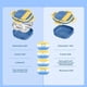 thumbnail image 3 of Caja Bento para Niños de Acero Inoxidable, A Prueba de Fugas, 3 Compartimentos, Lonchera con Cubiertos, Tamaños de Porciones Ideales para Edades de 1 A 3 Años, Azul, 3 of 5