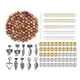thumbnail image 1 of Anillos de Granos Pintados Naturales Jinwen para Dreadlocks Cuentas de Rastas, 1 of 8