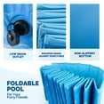 thumbnail image 3 of All For Paws Chill-Out 63” Foldable Dog Swimming Pool with Water Drainage Hole, Collapsible Outdoor Wading Pool for Dogs & Kids, Outdoor Pet Bath Tub, 3 of 8