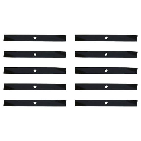 RAParts Pack of 10 - Heavy Duty Mower Blades Fits AYP Fits Dixon Fits Husqvarna 42" Decks