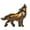No Lights, variant on 3D Forest Wolf Wooden Crafts Carving Sculpture Home Office Light Ornament Decor