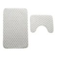 thumbnail image 4 of Bath Rugs Set 2Pcs Non-Slip Absorbent Soft Yellow Marbling Bathroom Floor Mats Toilet Decor, 4 of 5