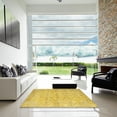 thumbnail image 6 of Ahgly Company Indoor Rectangle Contemporary Yellow Abstract Area Rugs, 2' x 4', 6 of 6