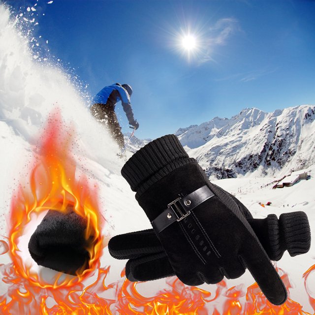 wycnly Liquidation Gants de Course Cyclisme Extérieur Gants d'Hiver pour Hommes Gants de Randonnée Gants Chauds pour Temps Froid