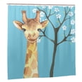 thumbnail image 2 of YFYANG Waterproof Bathroom Shower Curtain, Cute Cartoon Giraffe Shower Curtain Set with Hooks, Home Bathroom Tub Decor - 72 "x72", Plastic Hooks, 2 of 6