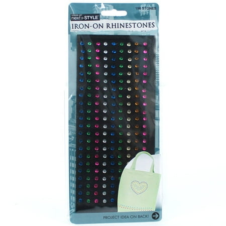 Next Style Iron-On Rhinestones, Rainbow