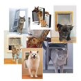 thumbnail image 5 of Cat Door for Interior Doors - 2-Way or 4-Way Locking Pet Door Flap - Privacy for Cat Litter Box or Automatic Feeder - Durable Frame, DIY Easy Install, Hardware Kit, 5 of 5