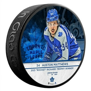 Auston Matthews Toronto Maple Leafs Fanatics Authentic Unsigned Blue Jersey Skating Spotlight Photograph