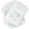 StarBoxes 1000 Reclosable Clear Poly Bags 3"x8", 2 MIL Resealable Bags
