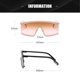 thumbnail image 3 of Gafas de sol retro europeas y americanas de una pieza con montura grande, hechas de PC, 3 of 6