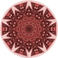 thumbnail image 1 of Ahgly Company Tapis Rond Lavable en Machine Intérieur Transitionnel Rose Pastel, 3 Pieds Rond, 1 of 7