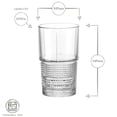 thumbnail image 2 of Bormioli Rocco Bartender Novecento Hi-Ball Glasses - Set of 4, 13.75 Oz. Cylindrical Retro Tumblers with Geometric Base - For Cuba Libre, Gin Tonic, Mixed Drinks - Made in Italy, Dishwasher Safe, 2 of 9