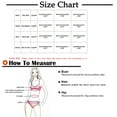 thumbnail image 3 of Conjunto de bikini dividido con estampado de contraste de pecho alto sexy para mujer Conjuntos de traje de baño de dos piezas Fridja nalpqowj59229, 3 of 3