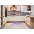 thumbnail image 6 of Ahgly Company Machine Washable Indoor Rectangle Transitional Light Slate Blue Area Rugs, 7' x 9', 6 of 7