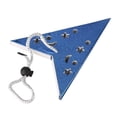 thumbnail image 4 of Hermoso estilo moderno hueco forma de estrella pantalla de papel cubierta de lámpara sombra decoración del hogar azul, 4 of 8
