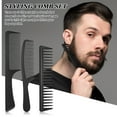 thumbnail image 5 of AOWOO 8Pcs Hair Styling Combs Set, Include Bristle Hair Brush, Grooming Comb, Sturdy Rat Tail Comb, for Women Girls Kids and Hair Stylists, Black, 5 of 8
