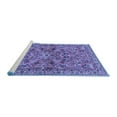 thumbnail image 2 of Ahgly Company Machine Washable Indoor Rectangle Persian Blue Traditional Area Rugs, 8' x 10', 2 of 4