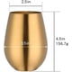 thumbnail image 2 of Zhuge Mingcheng - Vaso de vino sin tallo de acero inoxidable de 17 oz,regalo para el día del padre, vaso de vino portátil para exteriores para piscina,juego de 2 vasos de metal para beber (dorado), 2 of 5