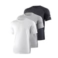 thumbnail image 2 of Leey-World Mens Tshirts Men's Short Sleeve Dry Fit Shirts Workout Gym Mesh Shirt Athletic Running Lightweight Performance Tshirt(White,L), 2 of 7