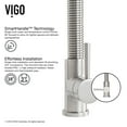 thumbnail image 6 of VIGO Edison Single Handle Pull-Down Sprayer Kitchen Faucet Set with Soap Dispenser in Stainless Steel, 6 of 13