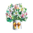 thumbnail image 2 of 2025 100 Flowers Large Display Card – Souew Mother's Day Bouquet Large Set Three Greeting Card, Creative 3D Folding Border Handmade Card, 2 of 8