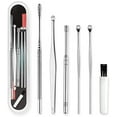 thumbnail image 2 of Portable Ear Cleaner Set Ear Cleaning Spiral Earpick Ear Wax Remover Ear Curette Spiral Ear Spoon Earpick Set Ear Cleaning Tools (Color : 5 Pieces for one Set), 2 of 7