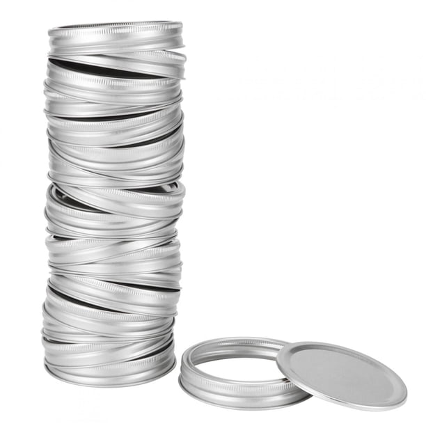 Con Tapa De Sellado De Tarro De Capa De Sellado, Tapa De Tarro De 10 Piezas, Para Almacenamiento De Miel De Especias De Cocina Casera Octpeak 20 piezas anillo circular de plata de 86 mm + placa de cubierta