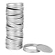 thumbnail image 1 of Con Tapa De Sellado De Tarro De Capa De Sellado, Tapa De Tarro De 10 Piezas, Para Almacenamiento De Miel De Especias De Cocina Casera Octpeak 20 piezas anillo circular de plata de 86 mm + placa de cubierta, 1 of 8