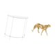 thumbnail image 5 of Mesa Auxiliar De Guepardo Dorada Acrílica Para Espacios Pequeños, Mesa Auxiliar Decorativa Con Escultura De Animal, Centro De Mesa Para Decoración Del Hogar Y La Sala De Estar., 5 of 8