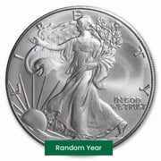 1 oz Silver Eagle Coin BU - Random Year - 5 Coins Total