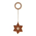 thumbnail image 1 of Pentagram Style Bebé infantil gimnasio marco colgante anillo de madera cuentas de silicona mordedor cochecito sonajero, 1 of 5
