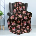 thumbnail image 4 of Rose Soft Flannel Fleece Blanket, Pattern with Old Fashioned Corsage and Bouquets Antique Feminine Floral Inspired Grace, Cozy Plush for Indoor and Outdoor Use, 50" x 70", Multicolor, by Ambesonne, 4 of 5
