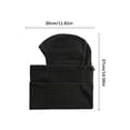 thumbnail image 3 of HJYCHN Winter Hats for Women Outdoor Hooded Neck Warmer Thickened Sports Thermal Windproof Cold Cap for Winter Winter Hat Navy One Size, 3 of 3