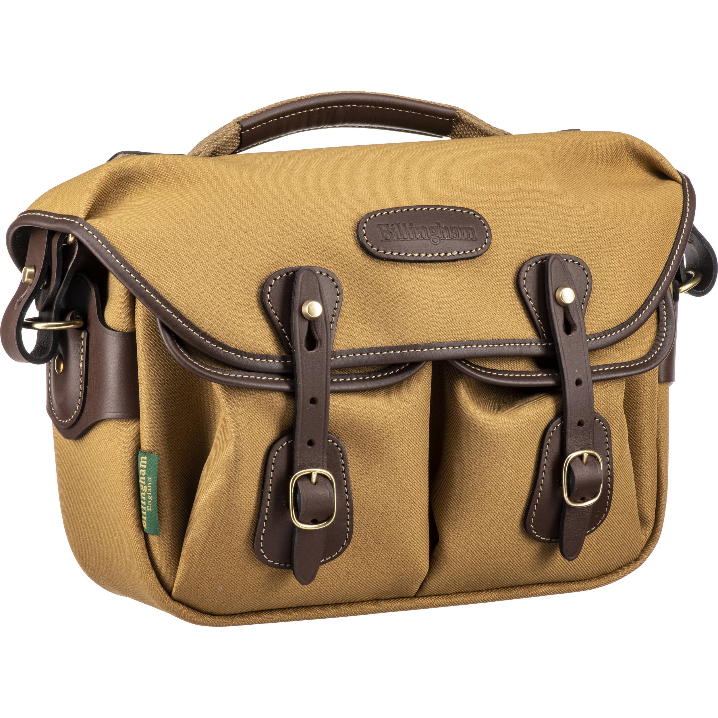Billingham Hadley Small Pro Shoulder Bag(Khaki FibreNyte&Chocolate Leather)