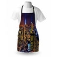thumbnail image 3 of New York Apron Aerial Cityscape Landmark Fourth of July Independence Penthouse Modern Art Image, Unisex Kitchen Bib Apron with Adjustable Neck for Cooking Baking Gardening, Purple Gold, by Ambesonne, 3 of 3