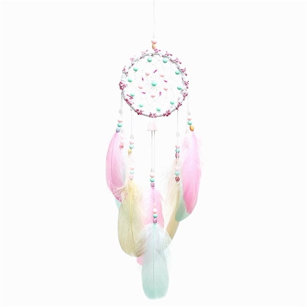 Atrapasueños Hecho A Mano, Adorno Colgante De Plumas, Decoración De Pared Para El Hogar Para Niña, Fiesta, Boda, Artesanía, Regalo De Cumpleaños Speravity HA014509-00