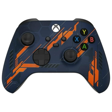 Wireless Controller for Microsoft Xbox Series X/S & Xbox One - Custom Soft Touch Feel - Custom Series X/S Controller (X/S Orange Armor)