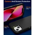 thumbnail image 6 of Entronix Heavy Duty Case for iPhone 13, Shockproof Triple Layer Rugged Design, Black, 6 of 11